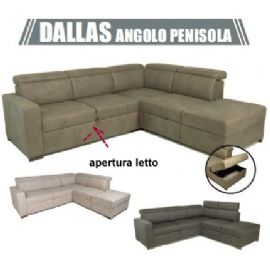 Divano-letto angolo DALLAS + penisola