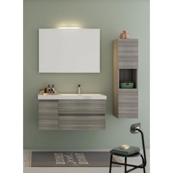 Composizione sospesa LINE  cm. 100  - colonna sospesa ( opzionale ) - 