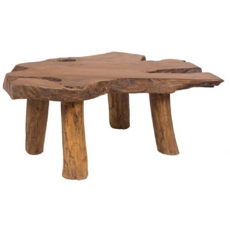 Tavolino in radice naturale Teak