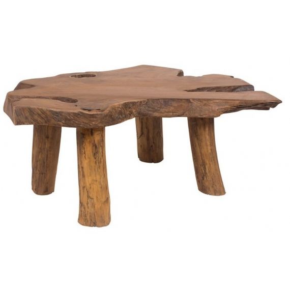 Tavolino in radice naturale Teak