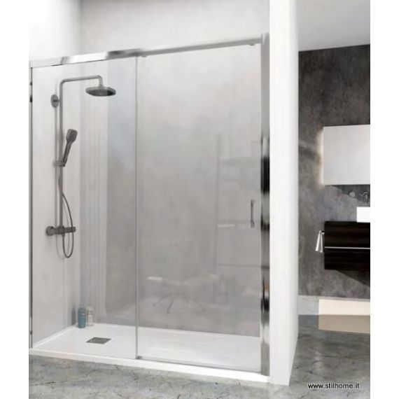 Porta doccia scorrevole doppia in cristallo 